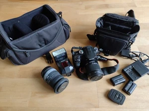 Spiegelreflexkamera Sony A100 DSLR komplette  Fotoausstattung  - Bild 1 von 5