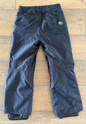 Pantalones de esquí de snowboard Quiksilver para niños jóvenes negros niñas niños talla pequeña 8 Foto 1 de 4