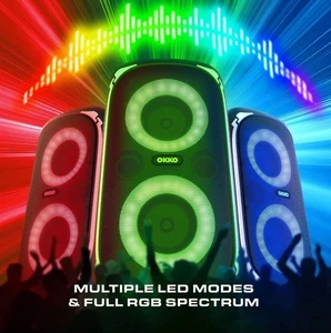 Portable Bluetooth Speaker Sonic Bass V4, Party Speaker Wireless Karaoke Speaker - Picture 1 of 6
