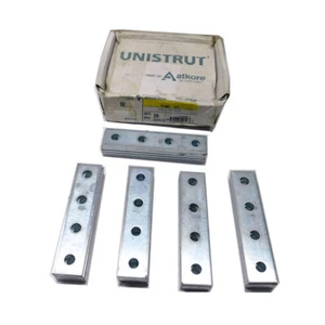 (Lot of 25) NEW Atkore/Unistrut P1067 4-Hole Straight Flat Plate Fittings 9/16" - Picture 1 of 4