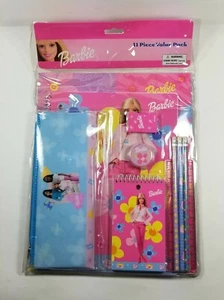 Vintage NOS 2001 Barbie School Supplies 11 Piece Value Set Rare - Picture 1 of 4