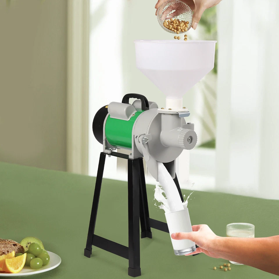 Molinillo eléctrico Molino Grano Maíz Trigo Alimentación/Harina Seco Húmedo Cereal Máquina + Embudo Foto 1 de 4