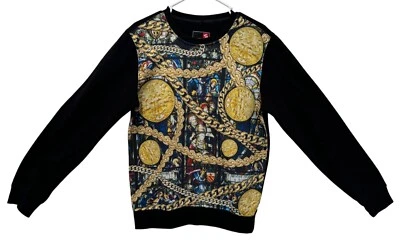 Sudadera Southpole Vintage Auténtica Colección Estampado Joyería Negra Mediana Foto 1 de 3