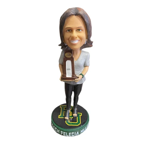 Baylor Coach Felicia Mulkey 5 Time National Champions Bobblehead   Acrobatics Cover