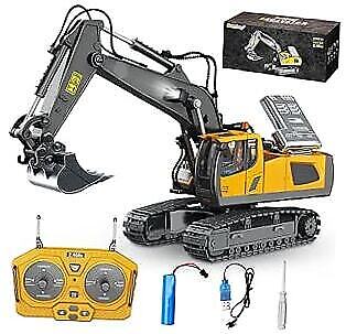  Remote Control Excavator Toys, 11 Channel 1:20 RC Construction Vehicles, 680° 