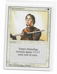 Magic the gathering ~ MTG ~ 1x Righteousness ~ Revised MP - Picture 1 of 1