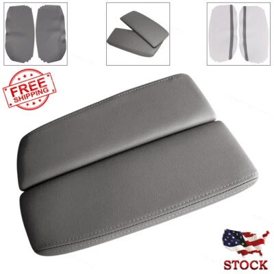 Fits 2005-2010 Acura RL Synthetic Leather Console Lid Armrest Cover Taupe Gray Foto 1 de 4