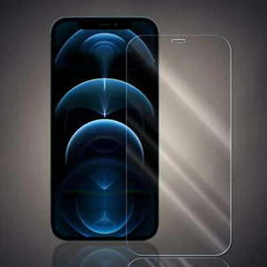 Panzer Folie für Apple iPhone 12 Pro Max Echt Glas Display Schutz Glas Folie 9H - Picture 1 of 6