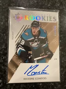 18-19 Ultimate Maxime Comtois RC AUTO /299 #51 DUCKS DYNAMO - Picture 1 of 2