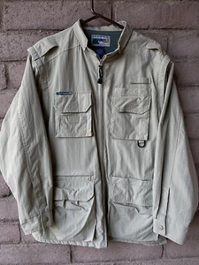 ExOfficio Jacket Hiking Fishing Vest Versatile Convertible Vented Size Large - Picture 1 of 9