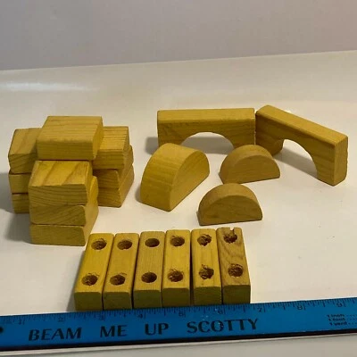Sesame Street Farm Set - Assorted Yellow - Wooden Blocks - Partial Set - Image 1 of 4