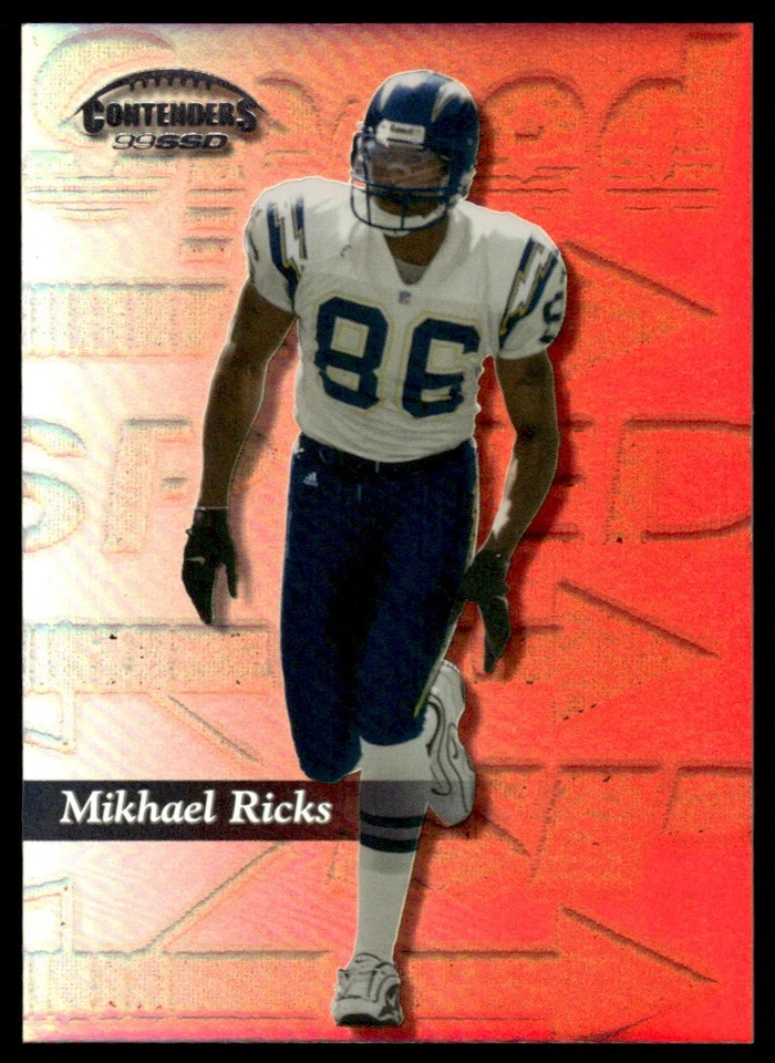 1999 Playoff Contenders SSD Speed Red Mikhael Ricks 035/100 San Diego Chargers - Image 1 of 2