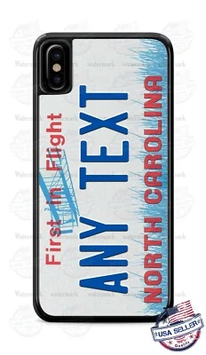 North Carolina License Plate Personalized Phone Case For iPhone Samsung LG etc - Image 1 of 4