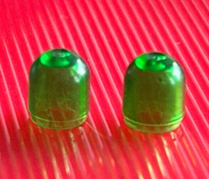2 x Lego Light & Sound 4770 Lichtkappen transparent grün Lichtstein Kappe Lampe - Bild 1 von 1