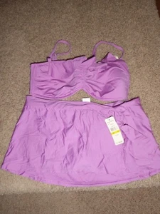NWT Tommy Bahama Women's Bikini Top Pearl Pink Solids AND Bottom - Medium - Picture 1 of 5