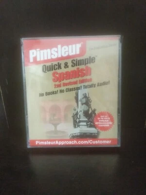 PIMSLEUR QUICK AND SIMPLE SPANISH 2ND REVISED EDITION (4 DISCS) New ~ trl8#50 - Image 1 of 2