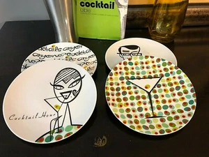 (4) Diseño "Cocktail Hour Anyone" en Caja Platos de Snack/Postre/Aperitivo - Imagen 1 de 10