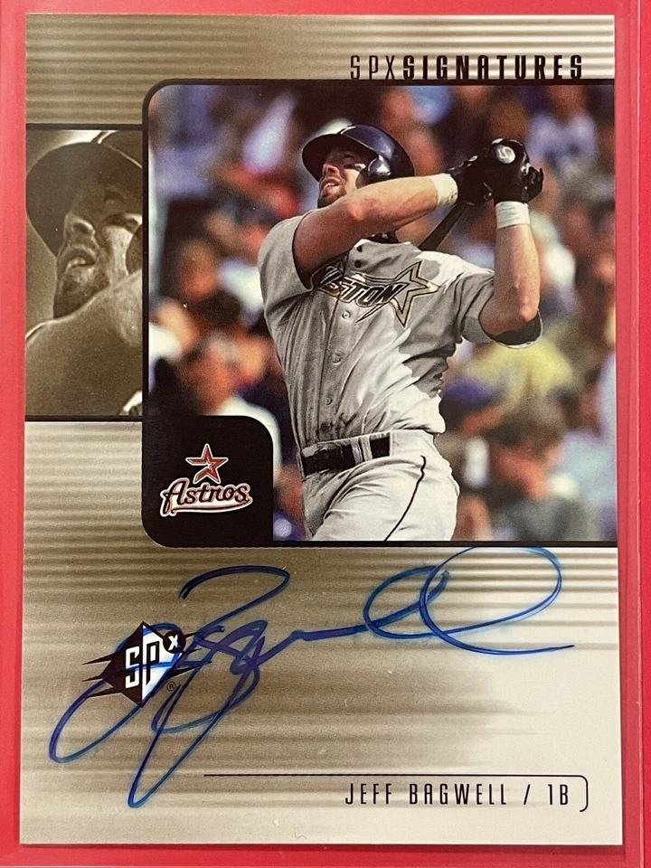 2000 SPx Jeff Bagwell SPx Signatures Auto #X-JB Baseball Houston Astros HOF - Image 1 of 2