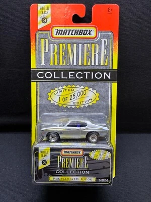 Matchbox Premiere Pontiac GTO Judge Diecast Edición Limitada Coleccionable Foto 1 de 4