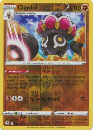 CLAYDOL 094/195 SILVER TEMPEST POKEMON (REVERSE HOLO, NM) - Image 1 of 1