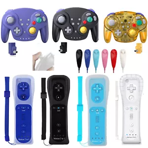 Wii Remote Motion Nunchuck Controller Gamecube Gamepad for Nintendo Wii Console - Picture 1 of 100