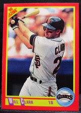 1990 Score Will Clark Baseball Card #300 (003)
