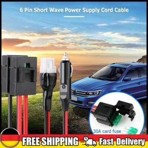 1.5m 30A Six Short Wave Extension Power Cord Cable for Yaesu FT-857D FT-897D - Zdjęcie 1 z 8