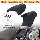 Black Air Deflector Saddle Heat Shield For Harley Softail FLSTC FXSTC FXST 00-17