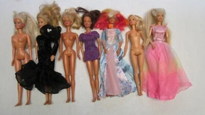 Vintage Mattel Lot of 7 Barbie Dolls #2 - Picture 1 of 19