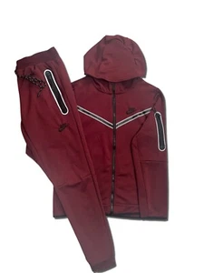 Unisex Burgundy sweatsuit hoodie joggers legend tracksuit SIZE : S - Picture 1 of 4