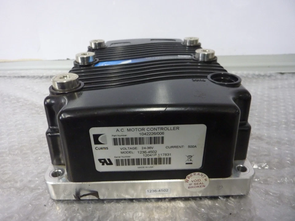 Curtis AC motor Controller 1236-4502 500A 1042226/006  24-36V (24609) - Image 1 of 4