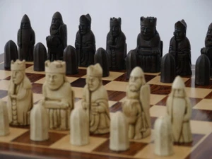 Berkeley Chess Ltd - Isle of Lewis Chess Set - Ivory and Brown - ChessBaron C... - Picture 1 of 1