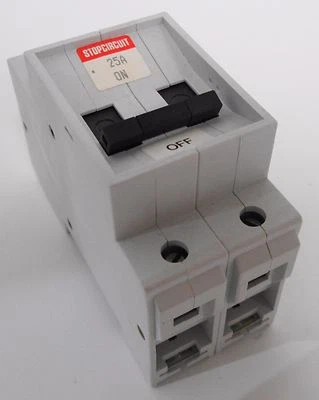 Entrelec StopCircuit 10192212 GMB25U Circuit Breaker 25A 240VAC 2P - Image 1 of 3