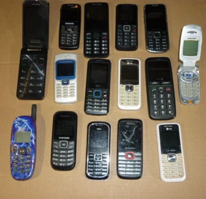 Job Lot 15 Mixed Mobile Phones Nothing Tested Samsung Sony LG plus others - Zdjęcie 1 z 11