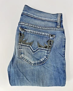 Diesel Liv Jeans W25 L32 Women's Blue Relaxed Slim Straight Denim 008AR - Picture 1 of 17