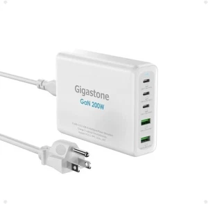 Gigastone [GaN III] 200W USB C Charger, MacBook Pro True - Picture 1 of 6