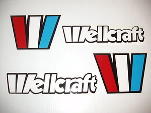 Wellcraft decals stickers Marine Vinyl 4 x 5.5 W boat Free USA shipping - Picture 1 of 1