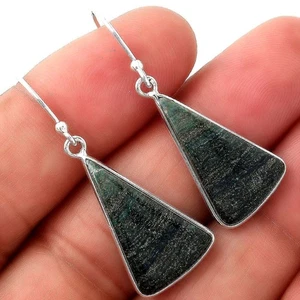 Natural Larsonite Jasper 925 Sterling Silver Earrings Jewelry E-1001 - Picture 1 of 5