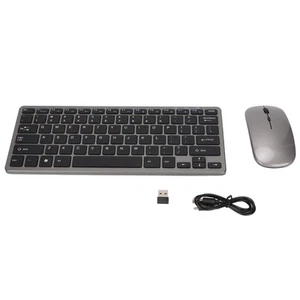 Tastatur-Maus-Kombination 2 4 GHz Kabellos Wiederaufladbarer Akku Einst KUI - Bild 1 von 24