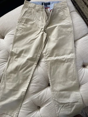 Pantalones de vestir Tommy Hilfiger caqui pantalones niños talla 12 beige tostado  Foto 1 de 3