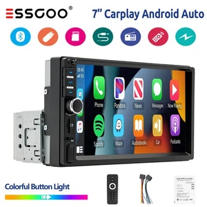7" Single DIN Autoradio Carplay Android Auto Touchscreen USB AUX TF FM Bluetooth - Bild 1 von 15