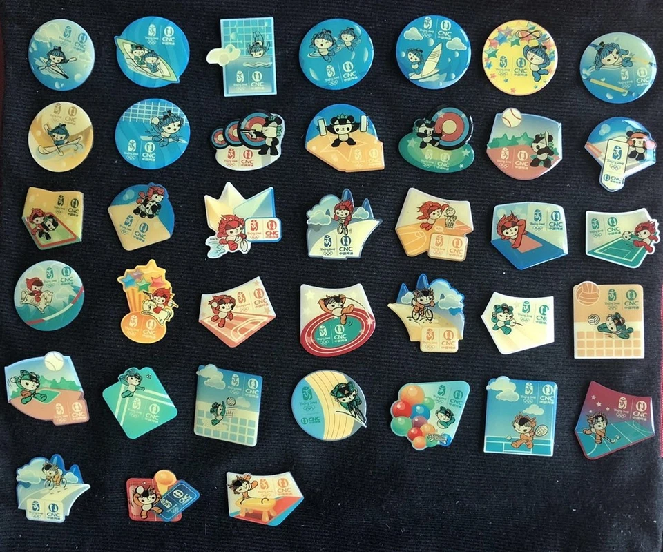 Beijing 2008 Olympic Paralympic Games CNC pin badge(set of 38) - Image 1 of 1