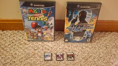 Nintendo DS & GameCube Lot: Mario Power Tennis, Super Mario 64 DS, Nintendogs - Image 1 of 4