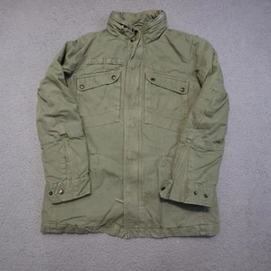 Chaqueta Banana Republic Para Hombre Mediana Verde Campo M65 Utilidad Parka Con Capucha Algodón - Imagen 1 de 20