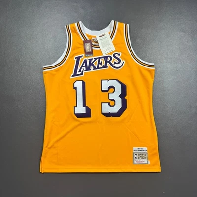 100% Authentic Wilt Chamberlain Mitchell Ness 71 72 Lakers Jersey Size XL 48 Men - Image 1 of 4