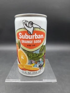 Vintage Suburban Orange Soda Dose Pop Pepsi Baltimore MD 12oz Stahl 1970er - Bild 1 von 7