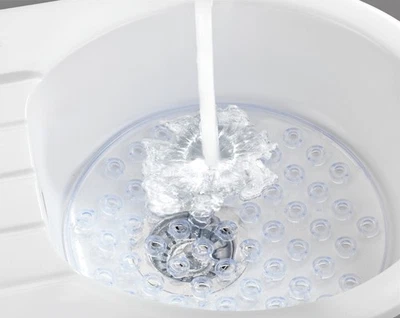 Wenko Spülbeckeneinlage rund ø 31 cm transparent Spülmatte Spülbeckenmatte - Bild 1 von 4
