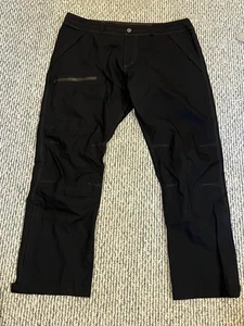 Pantalones de lluvia Kuhl Jetstream 5153 para hombre 42x32 negros usados en excelente estado repelentes al agua - Imagen 1 de 10