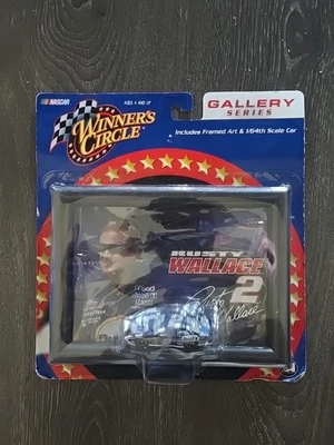 Marco de fotos NASCAR Rusty Wallace y círculo de ganadores de autos diecast  Foto 1 de 3