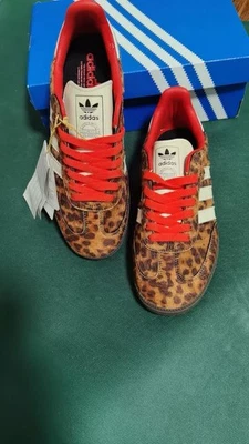 Adidas Samba OG Women's Red Leopard Print Trainers UK 6.5 - Image 1 of 4